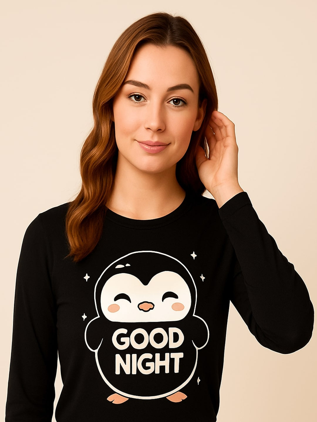 GAB Adult-Women Pure Cotton Printed Night Suit