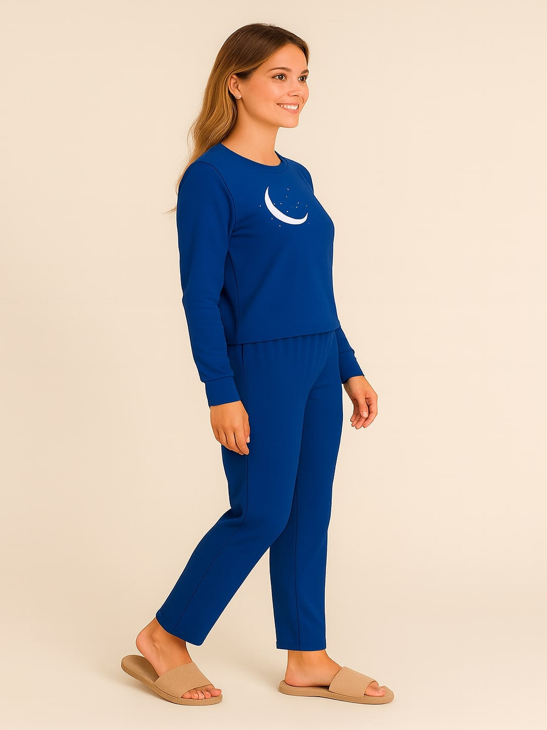 Typography Printed Pure Cotton T-Shirt & Trouser