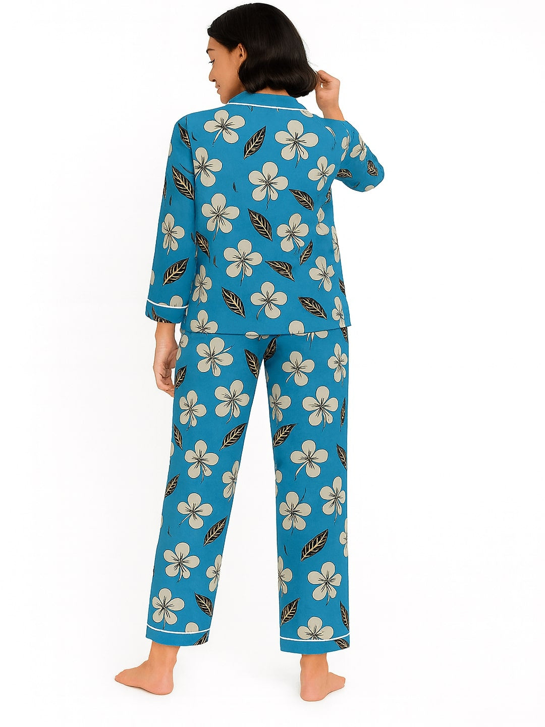 GAB Adult-Women Typography Printed Night Suit