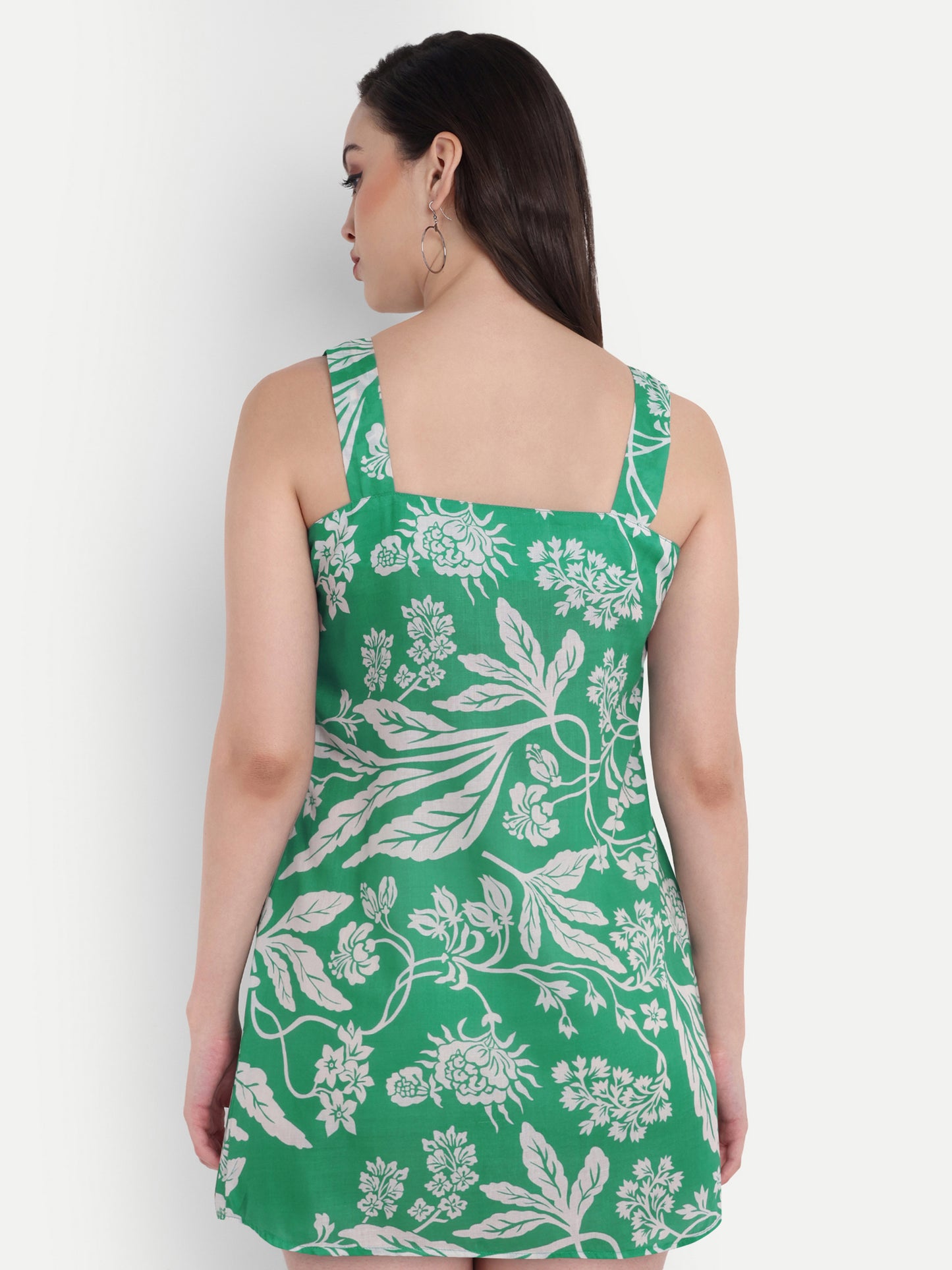 GAB Floral Print A-Line Dress