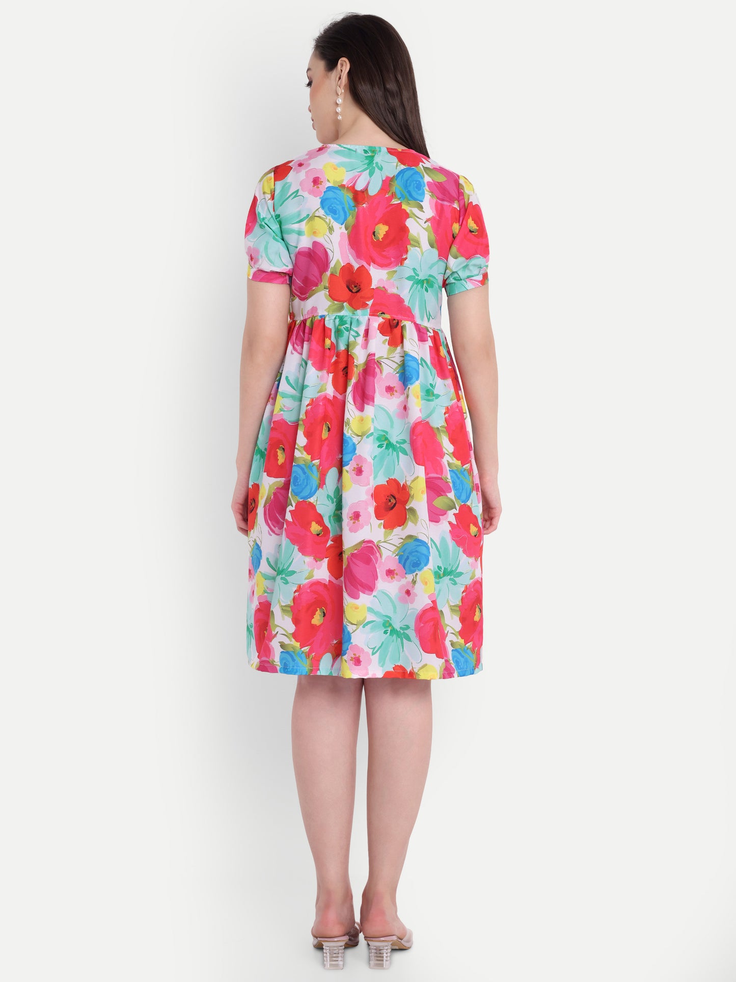 GAB Floral printed Middi Dress