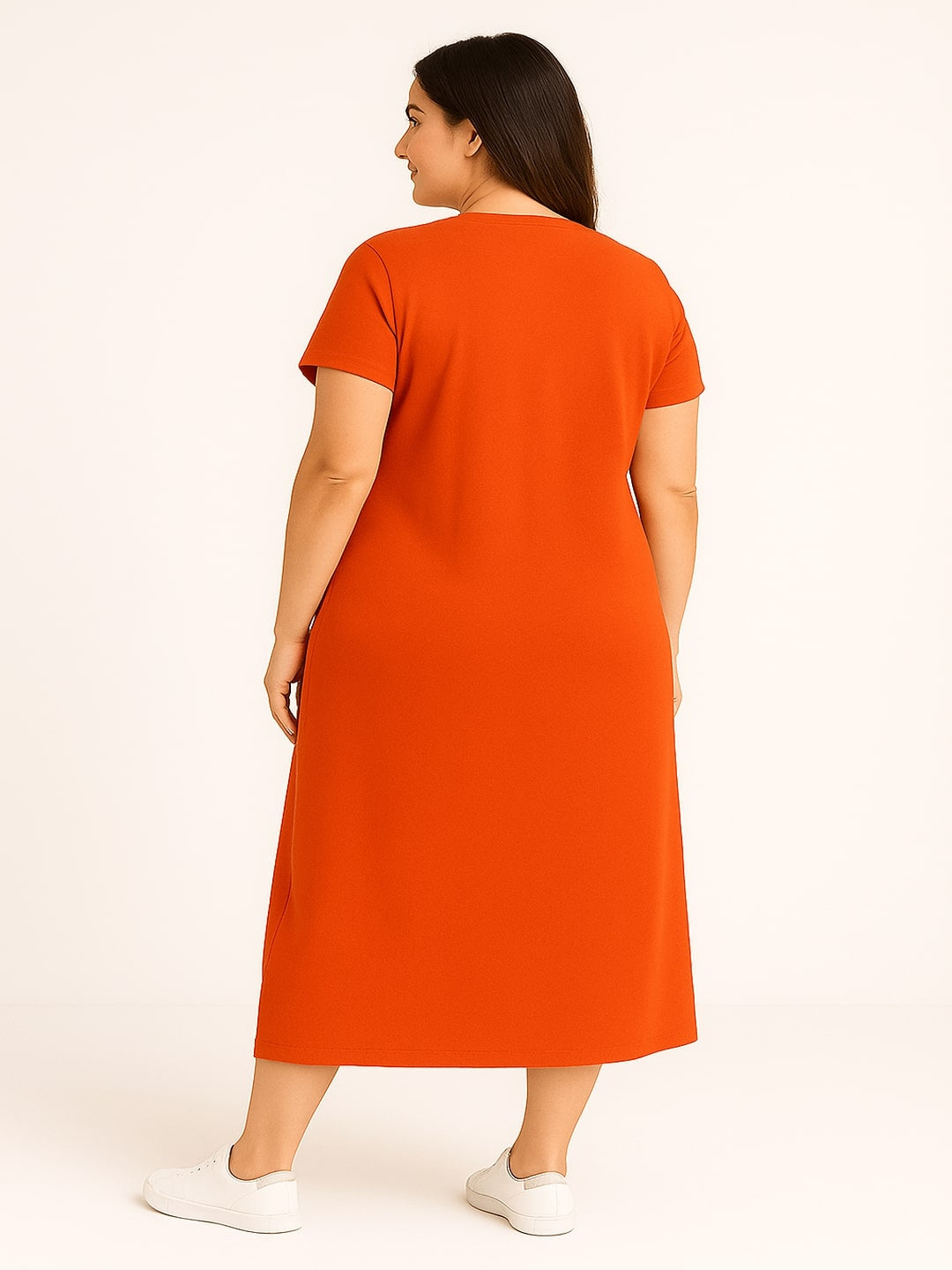 Women T-shirt Midi Dress