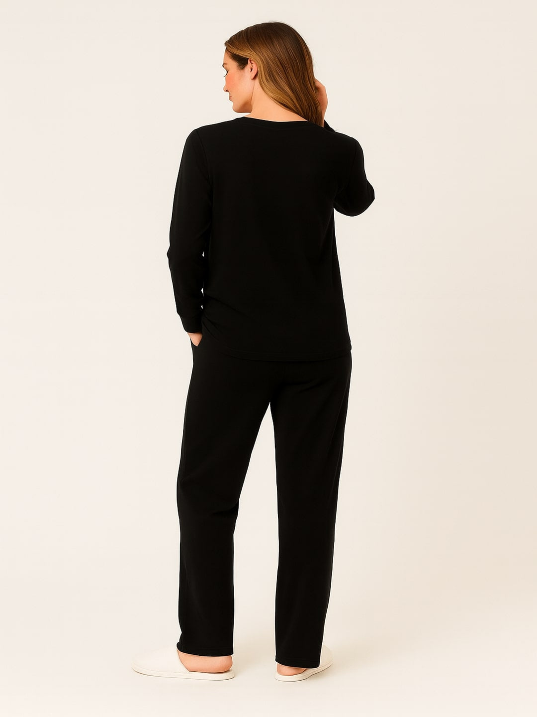 Printed Pure Cotton Round Neck T-Shirt Slip On Pyjama Night Suit