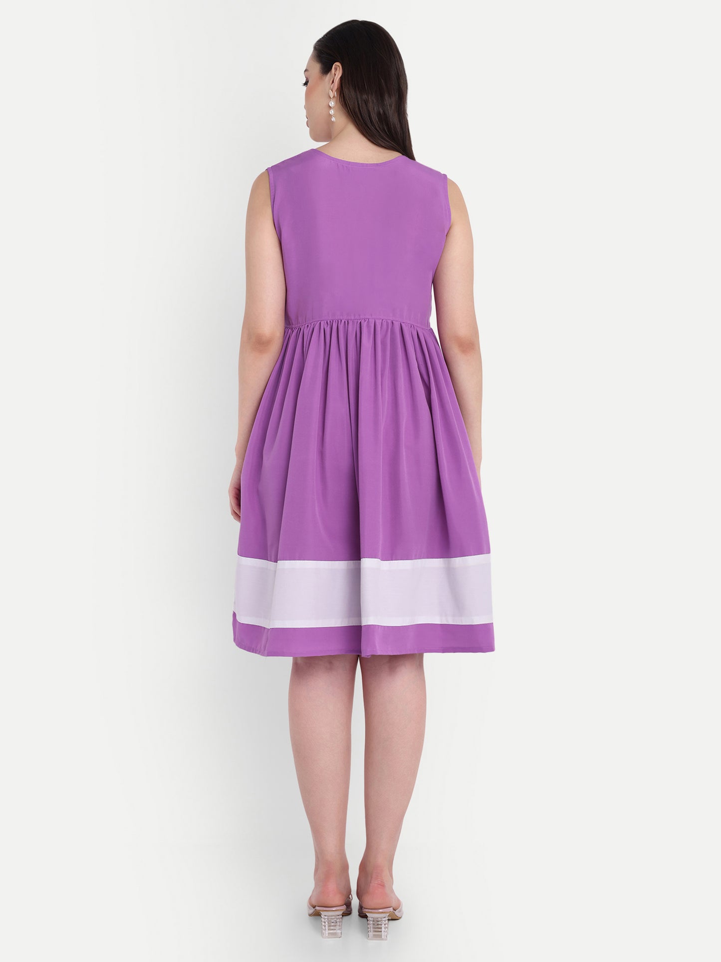 GAB Fit & Flare Gathered Dress