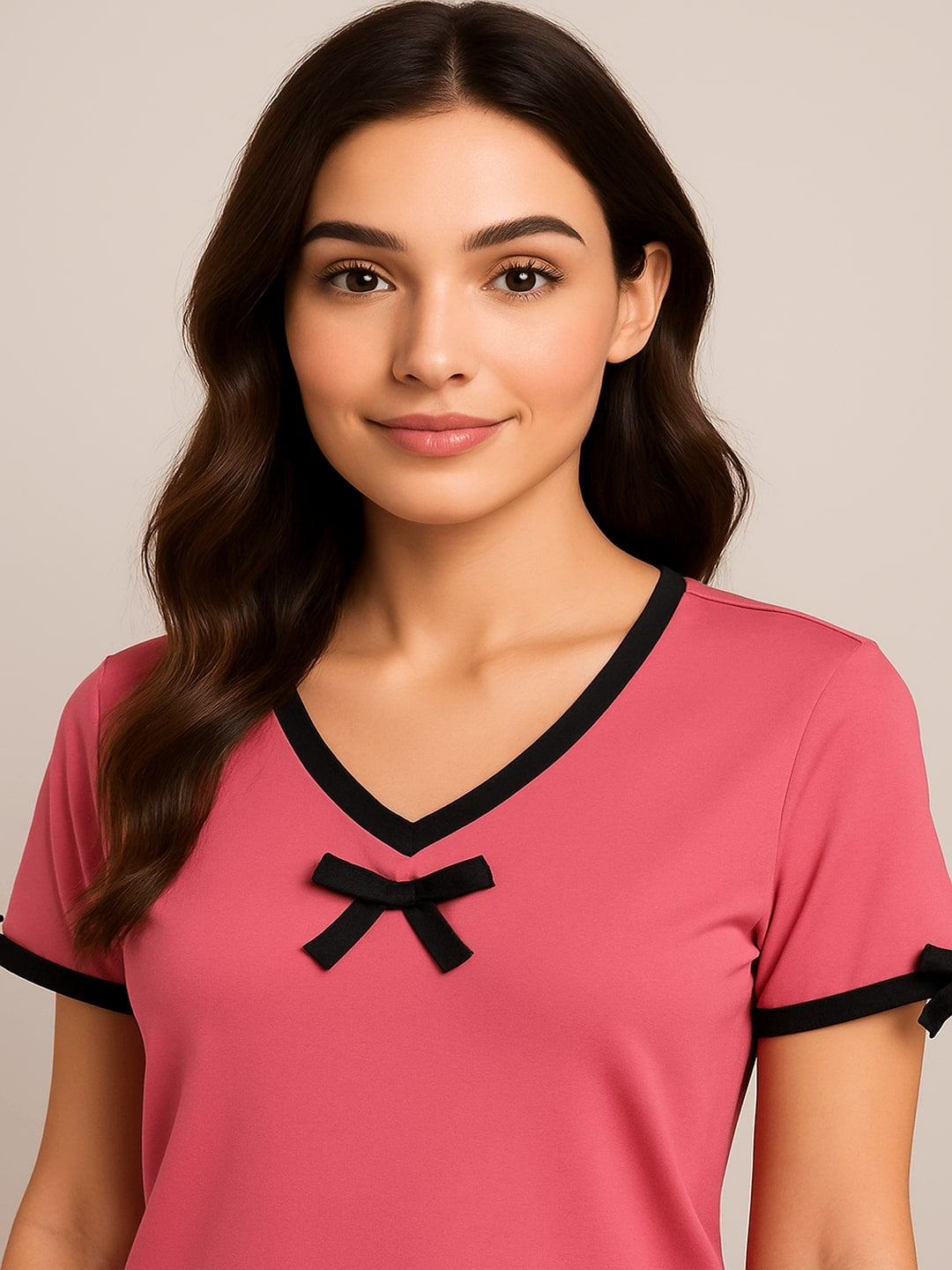 GAB 100% Cotton Adult-Women Solid Night Suit