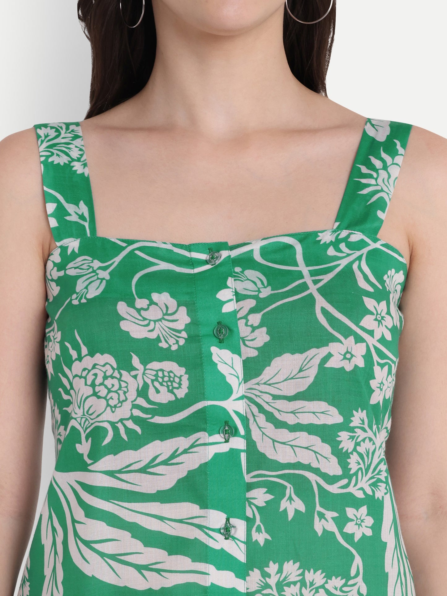 GAB Floral Print A-Line Dress