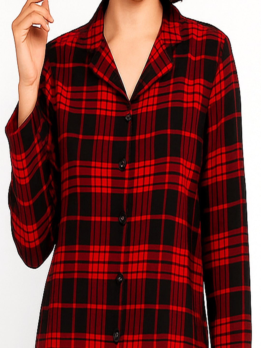 GAB   Pure Cotton Checked Night Suit