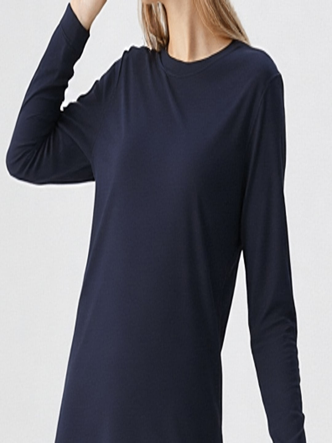 Full Sleeves T Shirt Navy Blue