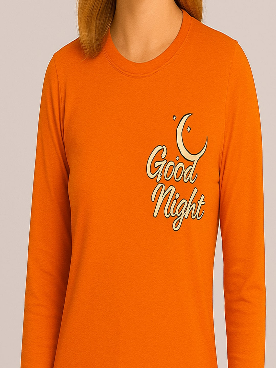 Women Printed Pure Cotton T-Shirt & Trousers Night Suit