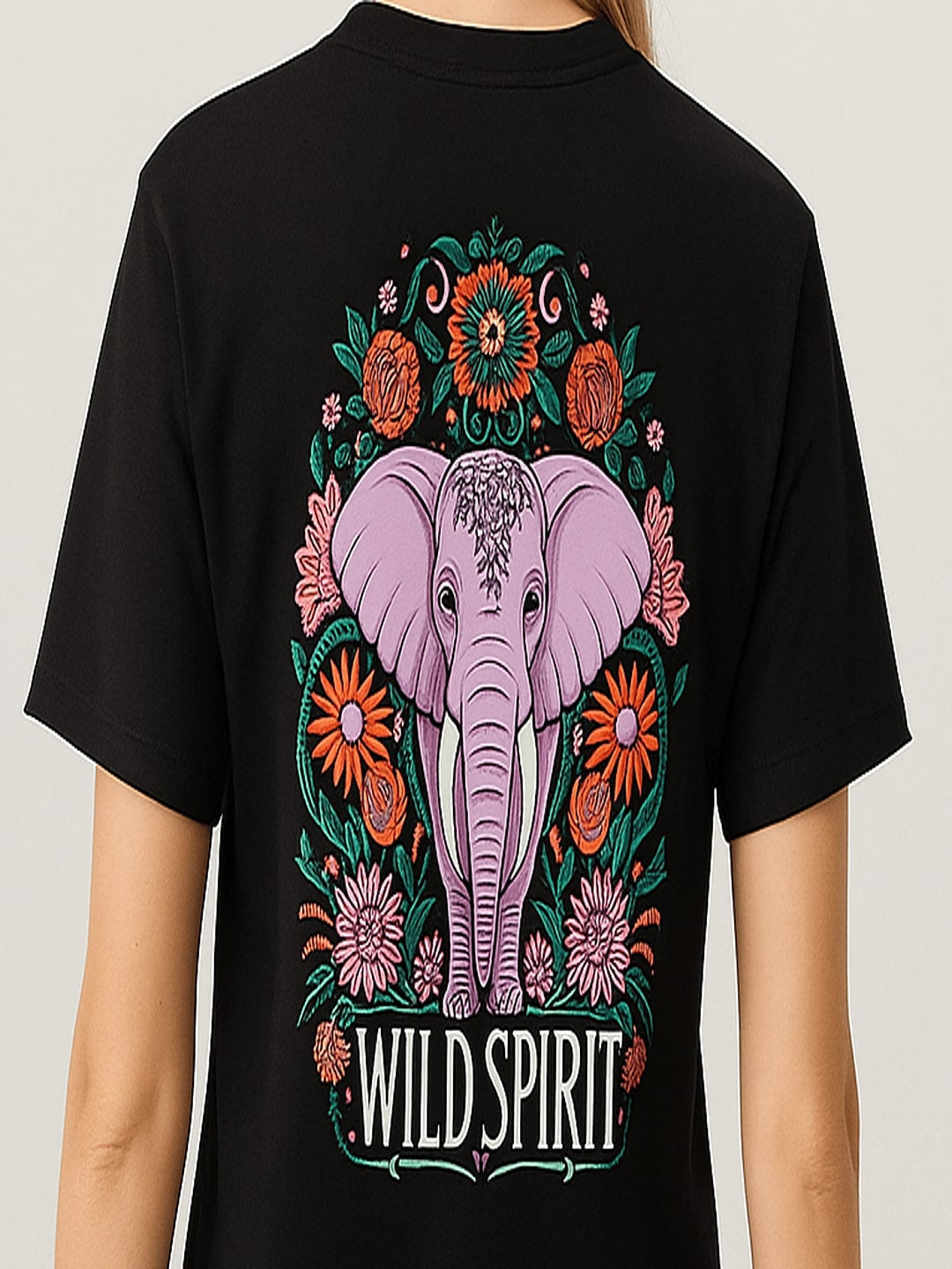 Women Solid Round Neck Cotton T-shirt