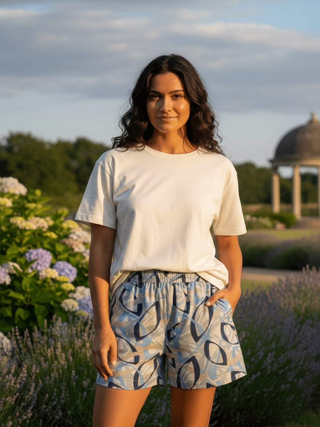 GAB Pure Cotton  Printed Night Suit