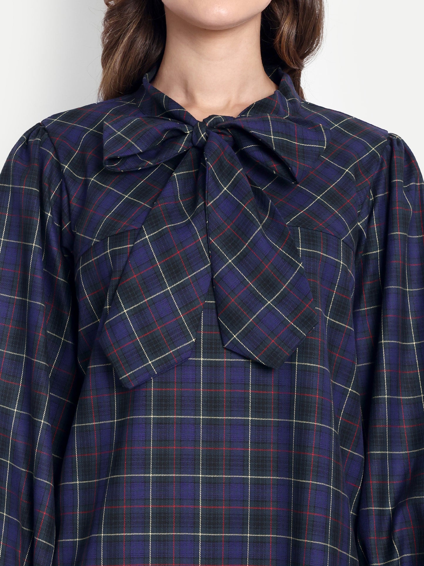 GAB Knotted Check Dress