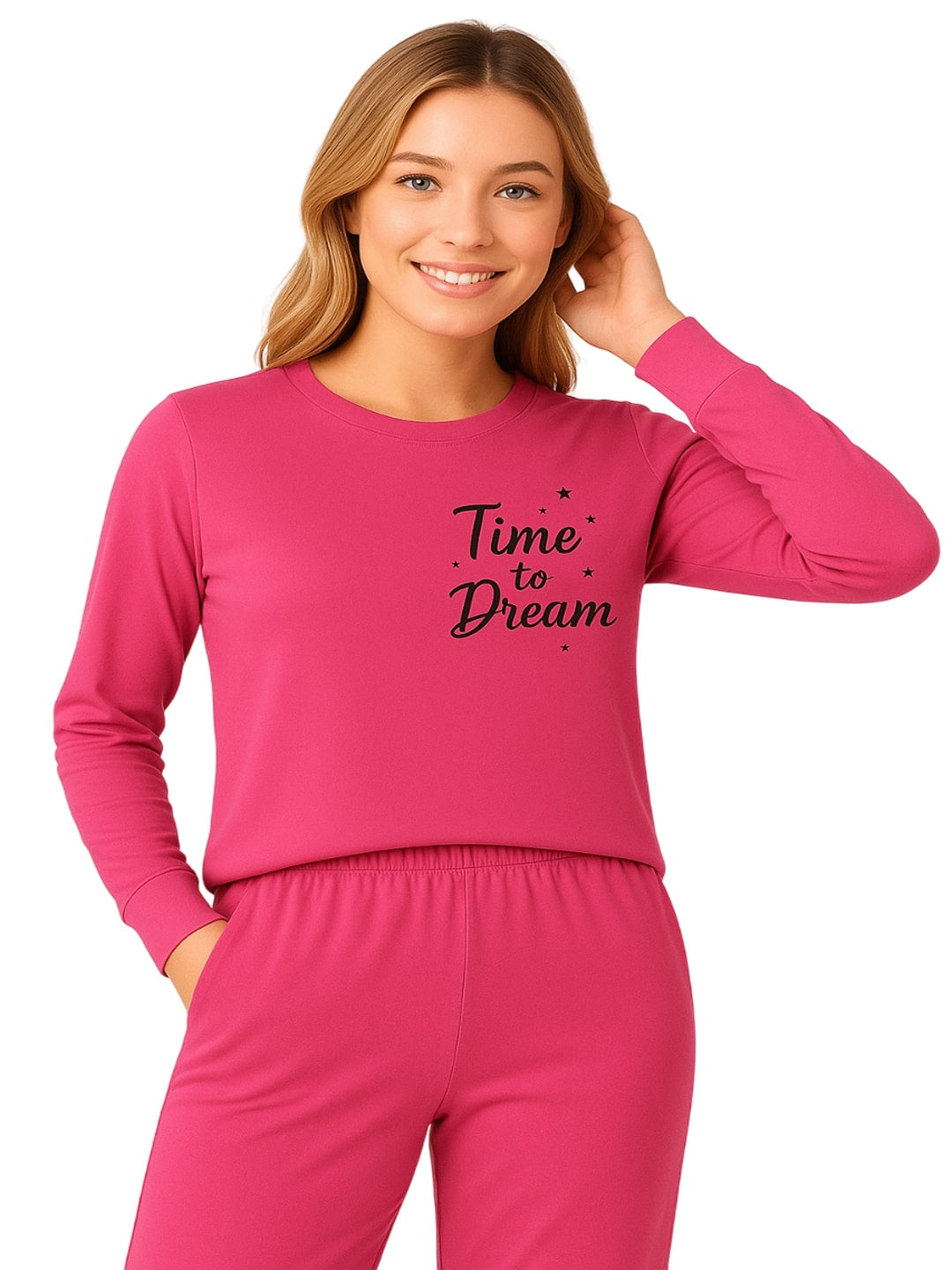 Typography Printed Pure Cotton T-Shirt & Trouser