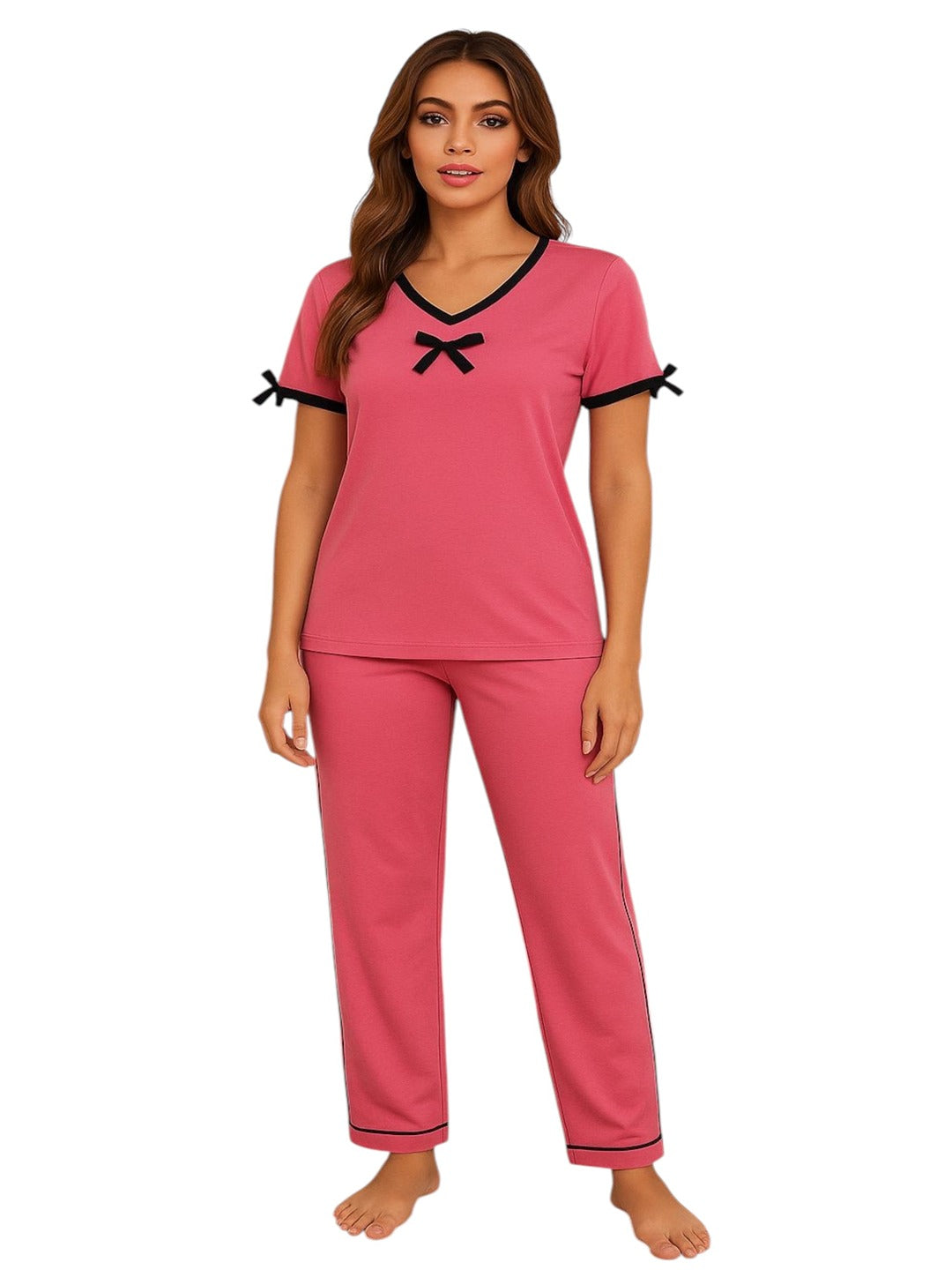 GAB 100% Cotton Adult-Women Solid Night Suit