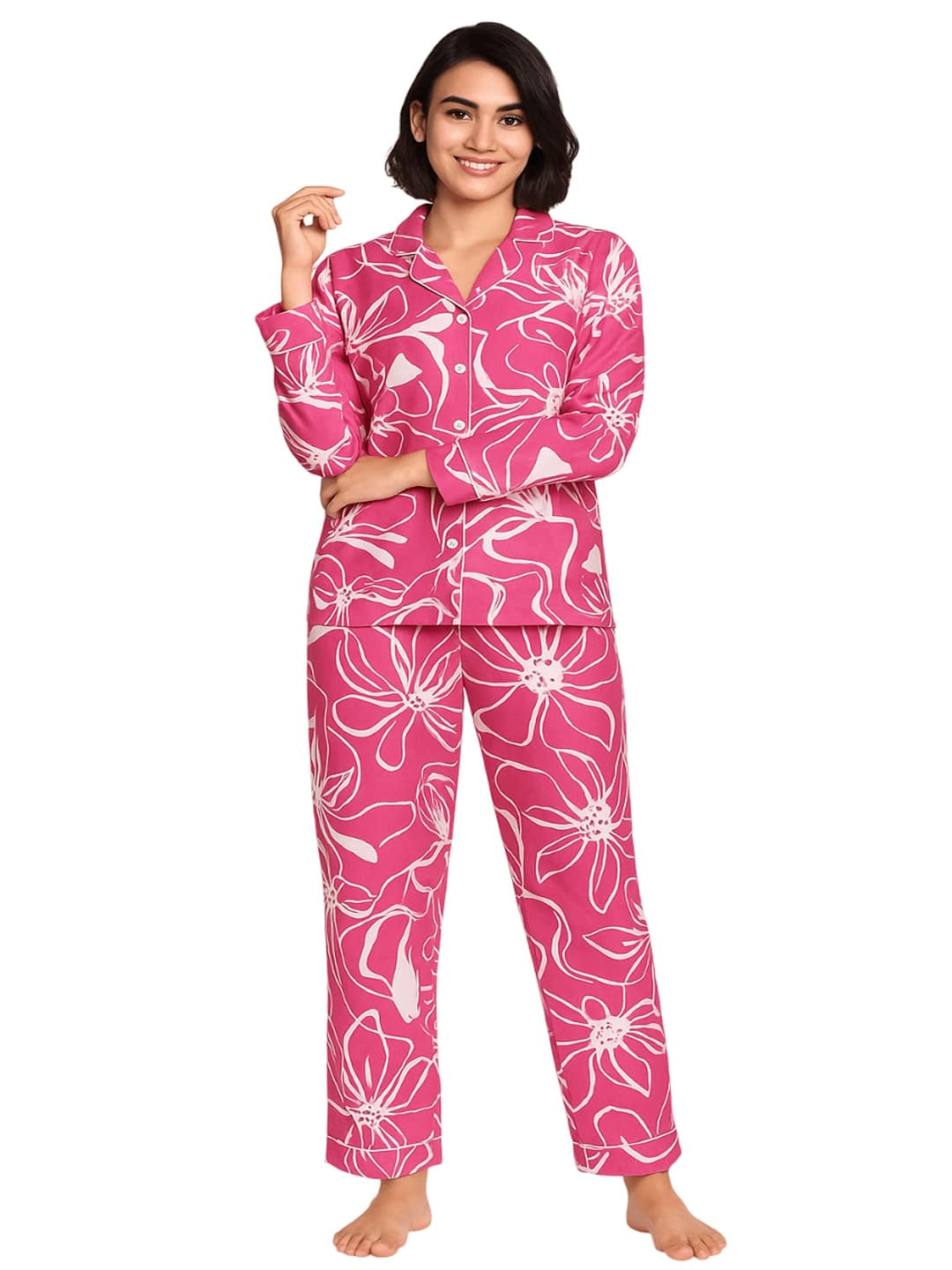Women Printed Night suit