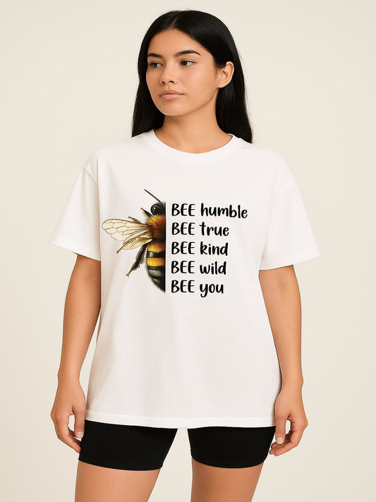 GAB Pure Cotton Printed Oversized T-Shirt