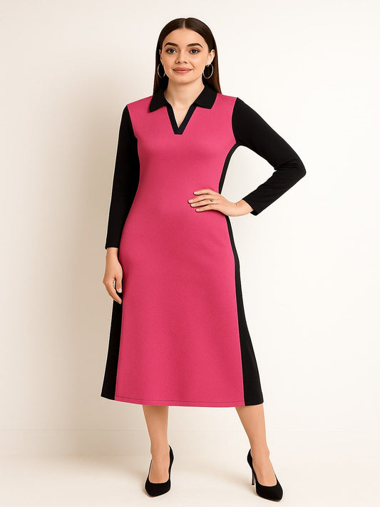 GAB 100% Pure Cotton – Solid Collar  Dress