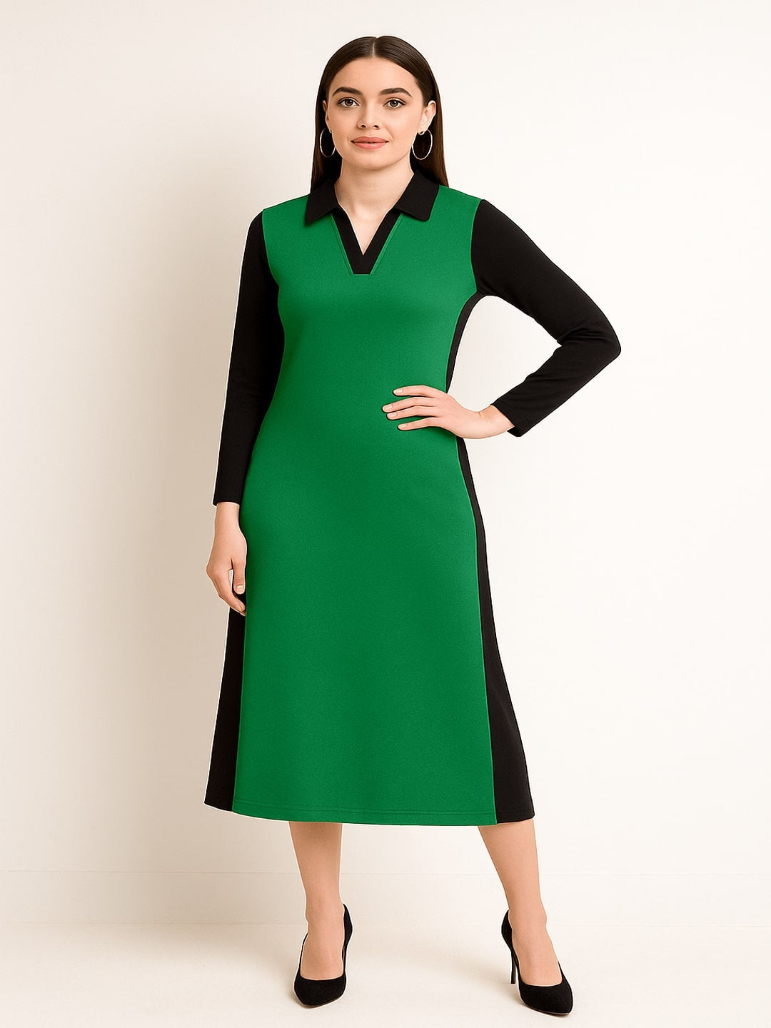 Smart Fit Pure Cotton Midi Dress