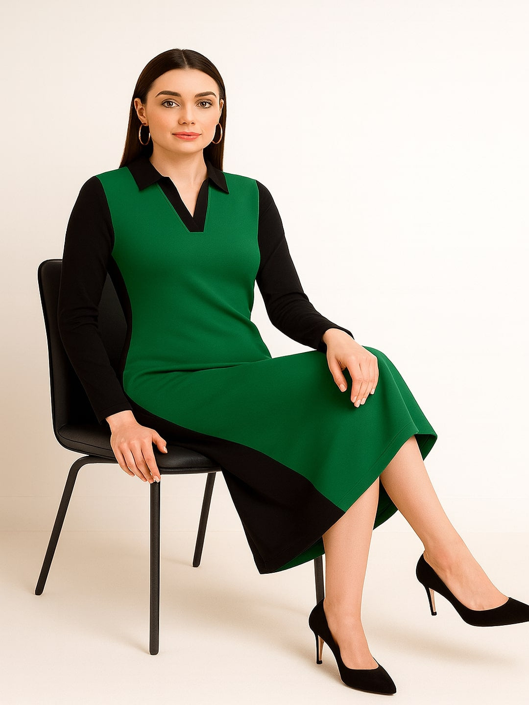 Smart Fit Pure Cotton Midi Dress