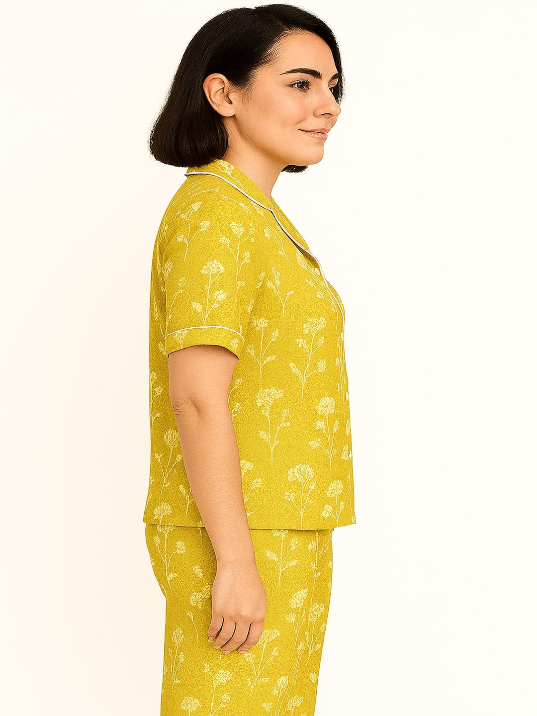 Abstract Printed Pure Cotton Night Suit Set for Adult-Women