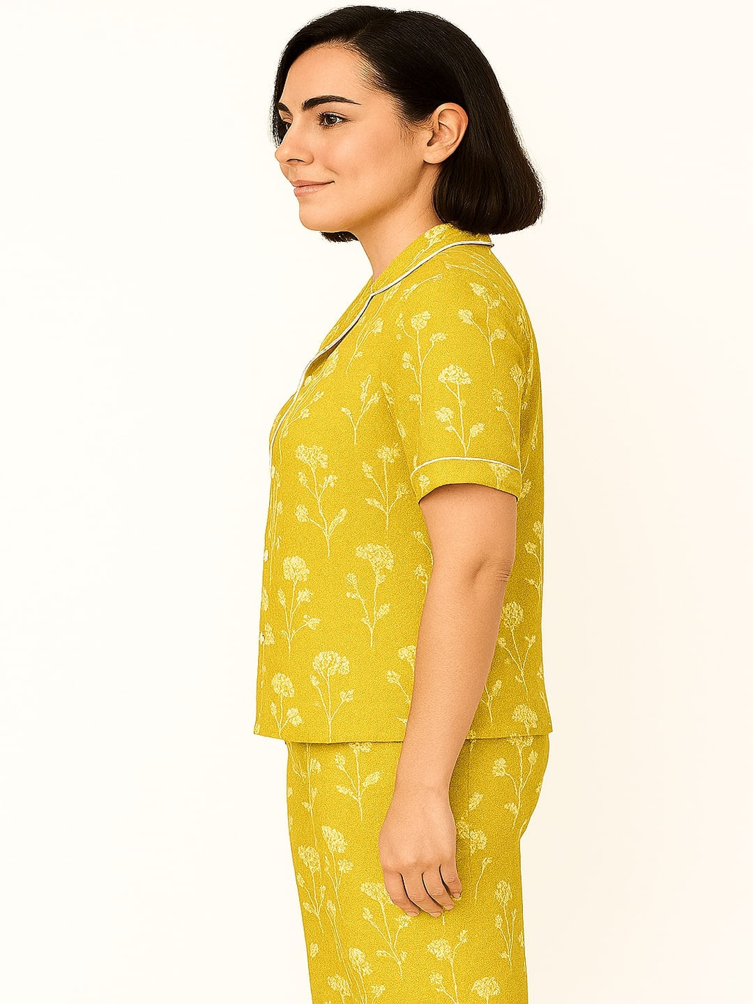 Abstract Printed Pure Cotton Night Suit Set for Adult-Women