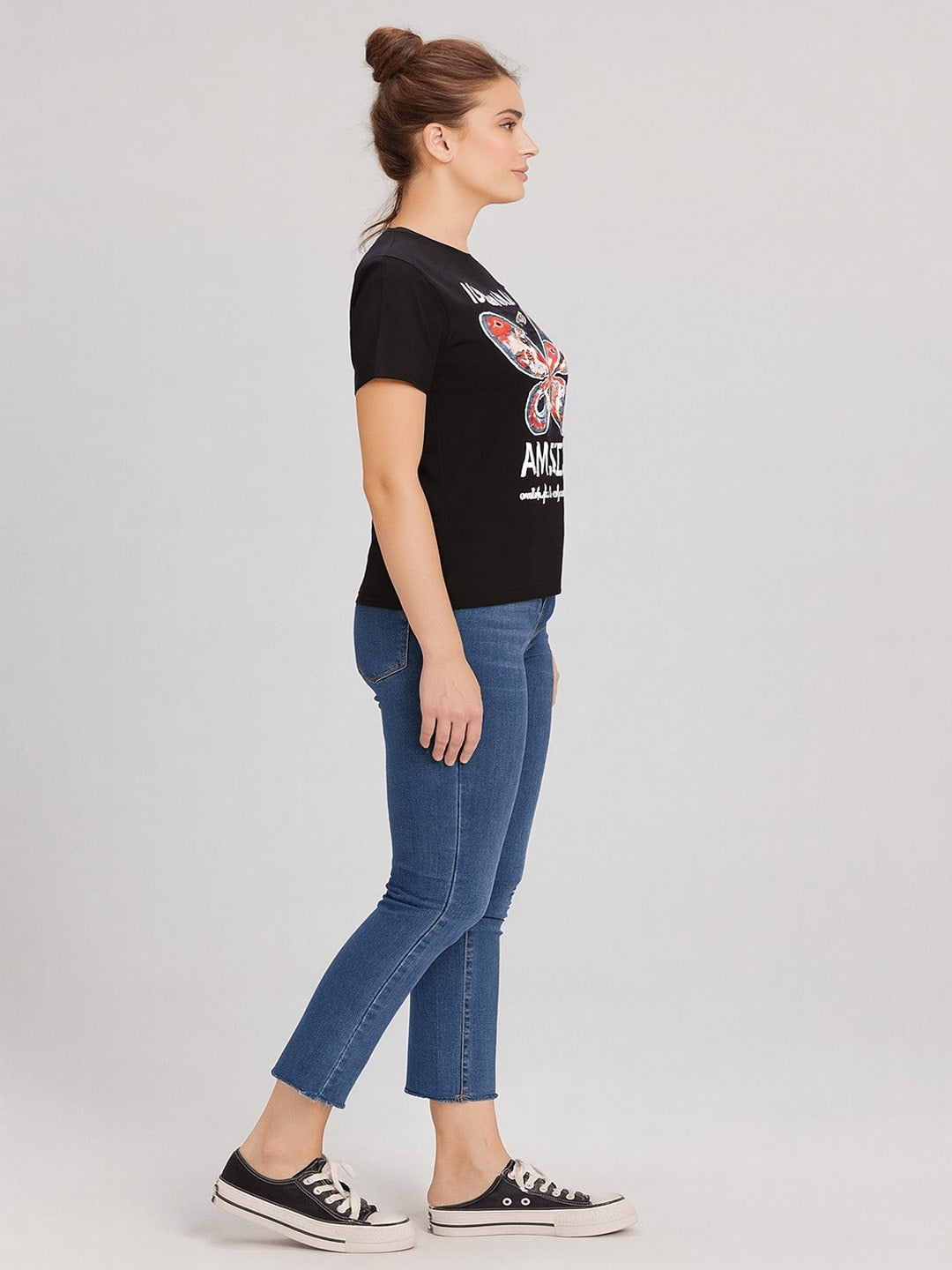 Graphic Printed Round Neck Pure Cotton T-shirt