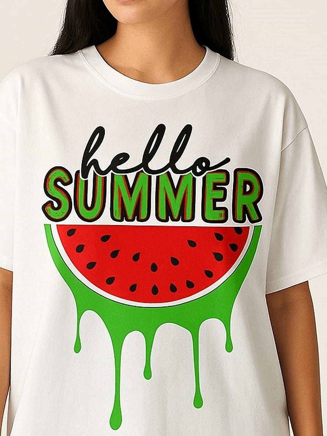 GAB Pure Cotton Printed Oversized T-Shirt
