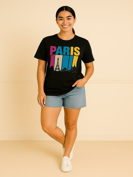 Women Graphic Printed Round Neck Cotton T-shirt