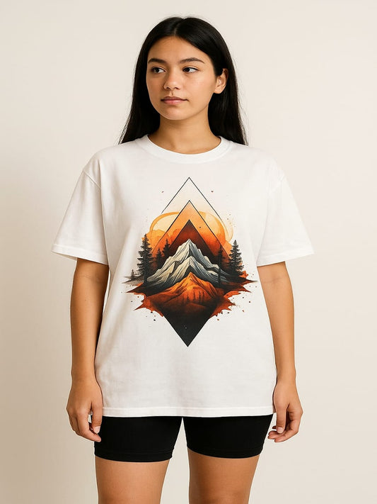 GAB Pure Cotton Printed Oversized T-Shirt