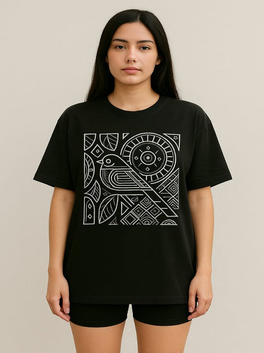GAB Pure Cotton Printed Oversized T-Shirt