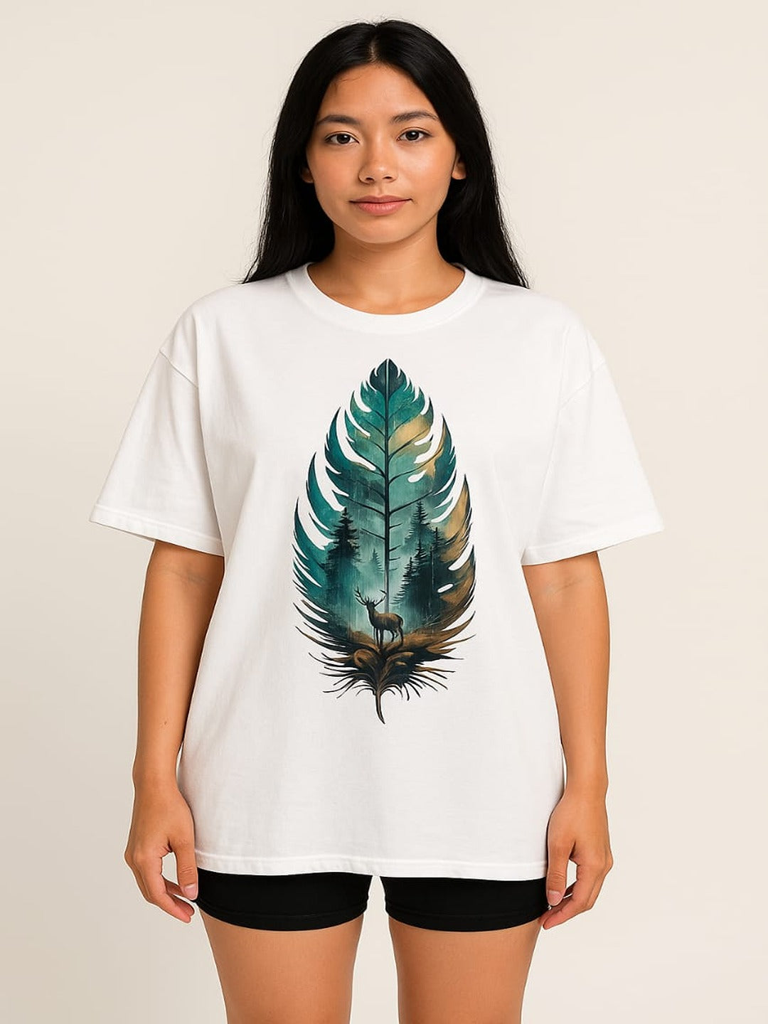 GAB Pure Cotton Printed Oversized T-Shirt