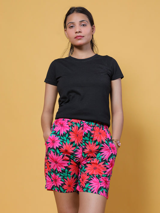 GAB Women/Girl Printed Shorts For Summer