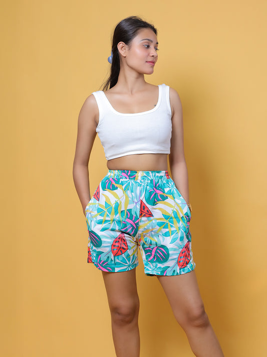 Women Printed Shorts For Summer