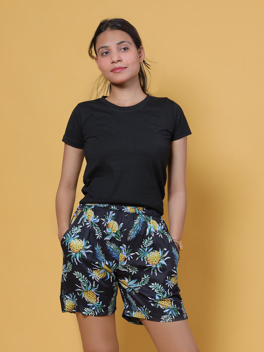 GAB Women/Girl Printed Shorts For Summer