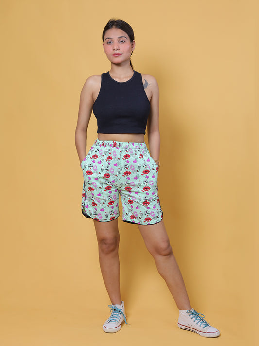 GAB Women/Girl Printed Shorts For Summer