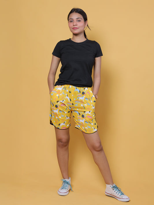 GAB Women/Girl Printed Shorts For Summer