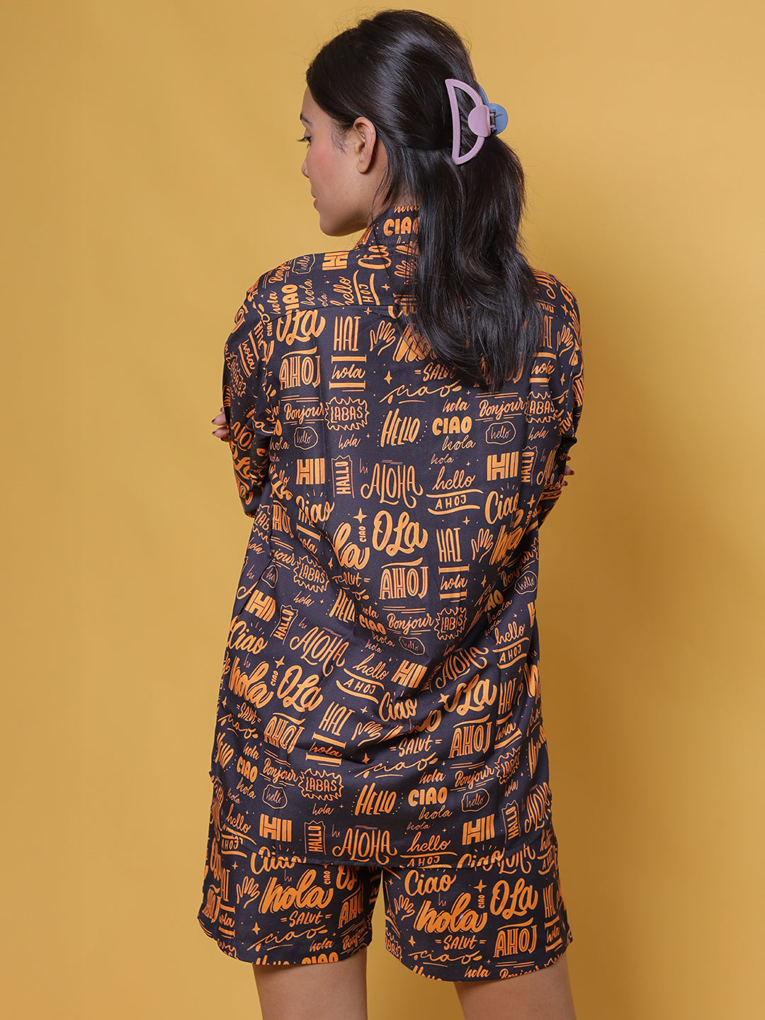 GAB Printed Shirt&Shorts Co-Ord Set