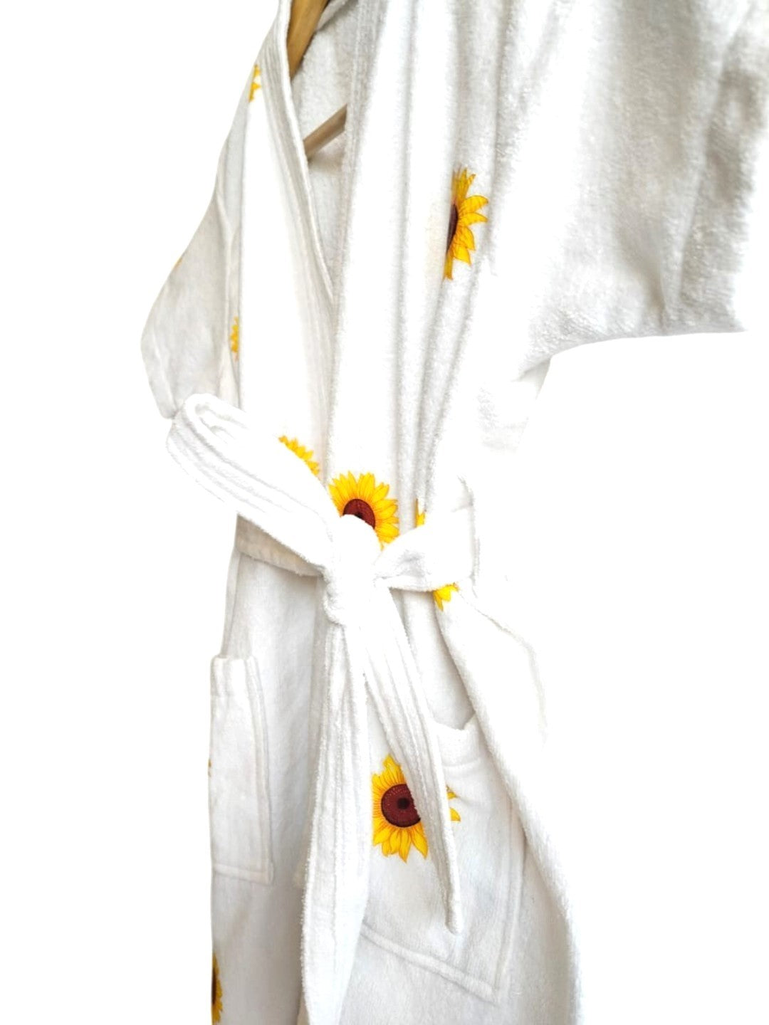 GAB Kids Printed Pure Cotton Shawl Neck Bath Robe With Belt